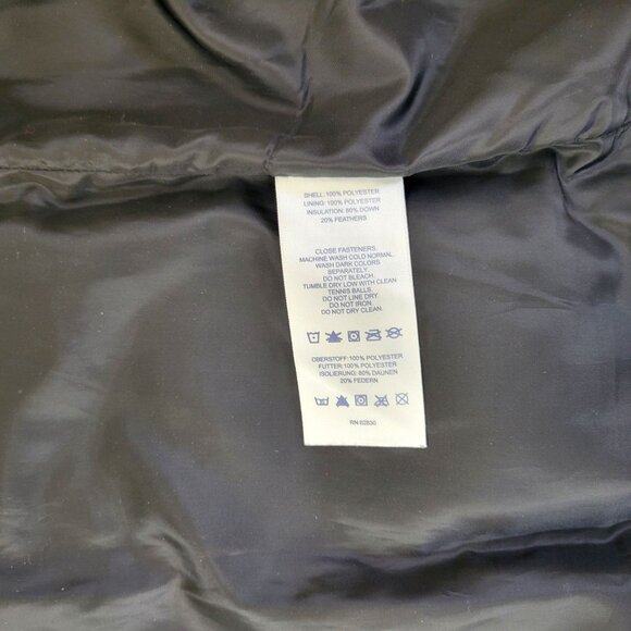 Lands End Women's Black Quilted Down Puffer Vest Size XL, 18-20 - Picture 4 of 4